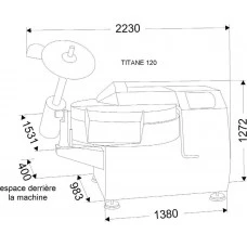 Кутер TITANE 120V (Dadaux)