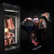 Холодильна шафа для дозрівання м'яса - 1,0 x 0,69 m - 2 скляних дверей GGM Gastro