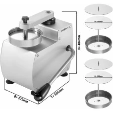Прес для гамбурегрів - inkl. Pattieform Ø 10 + 15 cm GGM Gastro