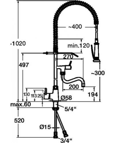 Душ миючий Bartscher 400123