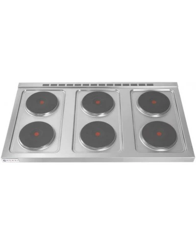 Плита електрична 6-ти конфоркова Kitchen Line на відкритому модулі