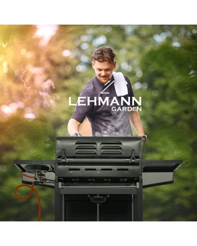Газовий гриль LEHMANN VEGAS 12.8 kW 33.5 см x 72 см