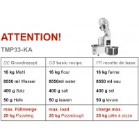 Тістоміс (об`єм: 33 л- 25 кг/2 швидкості) 400 B GGM Gastro