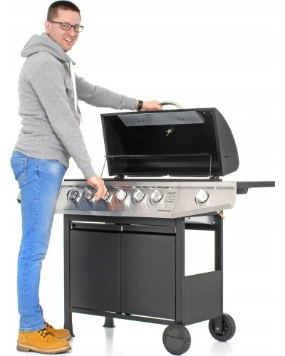 Газовий гриль LEHMANN VEGAS 12.8 kW 33.5 см x 72 см