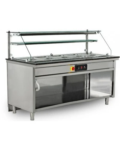 Теплова вітрина 1,8 м - 5x GN 1/1 GGM Gastro