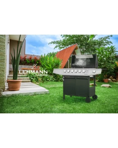 Газовий гриль LEHMANN VEGAS 12.8 kW 33.5 см x 72 см