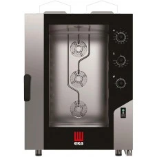Конвекційно-парова газова духовка Millennial Smart Bakery, 10x 600x400mm - електромеханічне управління, Tecnoeka, 18kW, 850x1041x(H)1231mm