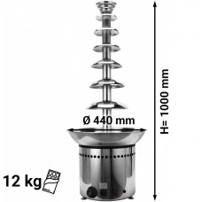 Шоколадний фонтан - 7 рівня- H 100 cm GGM Gastro
