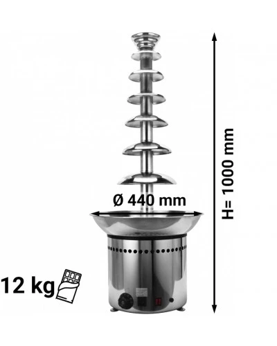 Шоколадний фонтан - 7 рівня- H 100 cm GGM Gastro