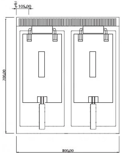 Фритюрниця електрична - 11,5 + 11,5 Л (18 kW) GGM Gastro