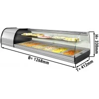 Вітрина холодильна Tapas для 4 x GN 1/3 GGM Gastro
