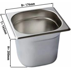 Гастроємність GN 1/6 - глибина: 200 мм GGM Gastro