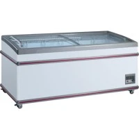 Морозильна скриня (лар) з гнутими розсувними скляними стулками SCAN XS701 (Данія)