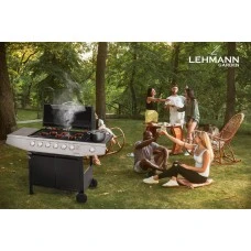 Газовий гриль LEHMANN VEGAS 12.8 kW 33.5 см x 72 см