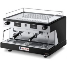 Кавомашина Hendi Top Line By Wega - 2 групи, електронна, чорна