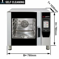 Конвекційна піч для випічки - сенсорне управління - 4x EN 60x40 GGM Gastro