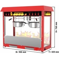 Машина для попкорну - 10 kg/h - з 2 Kessel GGM Gastro