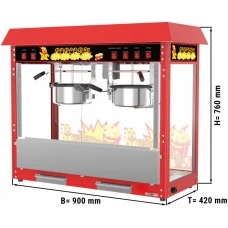 Машина для попкорну - 10 kg/h - з 2 Kessel GGM Gastro