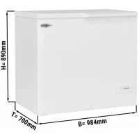 Морозильна ларь - 227 Л - білий GGM Gastro