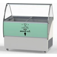 ELEGANTE 36 Морозильна вітрина з гнутим склом для м'якого морозива CRYSTAL S. A. Греція