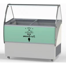 ELEGANTE 36 Морозильна вітрина з гнутим склом для м'якого морозива CRYSTAL S. A. Греція