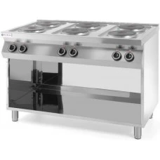Плита електрична 6-ти конфоркова Kitchen Line на відкритому модулі