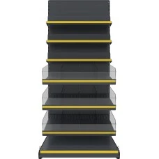 Кондитерський торговий стелаж FVSP-7 (2200х950) комбінований