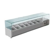 ХОЛОДИЛЬНА ВІТРИНА-НАДСТАВКА HURAKAN HKN-VRX1800/330S ЗІ СКЛОМ