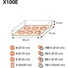 Піч для піци X100E 1/S (Moretti Forni)