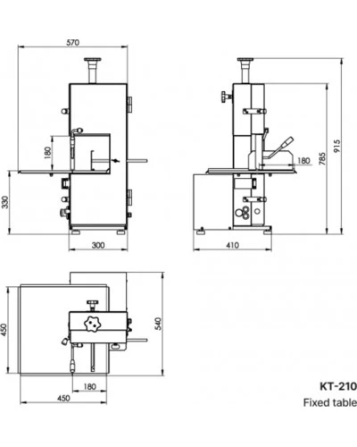 Пила стрічкова KT-210 (KT)