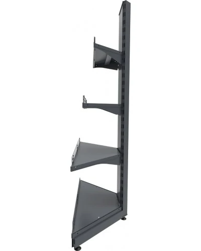 Торговий стелаж TSKZ-1 (1650х950) кутовий зовнішній
