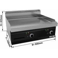 Поверхня жарова електрична - гладка (8 кВт) GGM Gastro
