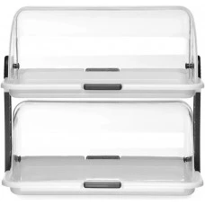 Вітрина двоярусна ROLL TOP HENDI, 380x260x(H)355 мм