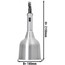 Підігрівач їжі / Лампа підігрівальна - Ø 180 mm - aluminium GGM Gastro