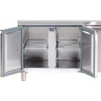 Холодильний стіл для пекрні PREMIUM - 1,5 x 0,8 m - 2 скляних дверей GGM Gastro