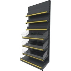 Кондитерський торговий стелаж FVSP-7 (2200х950) комбінований