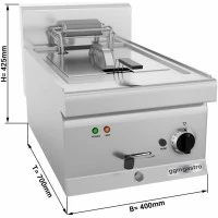 Фритюрниця електрична - 11,5 Л (9 kW) GGM Gastro