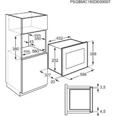 Мікрохвильова піч вбудована Electrolux - LMS 2203 EMX
