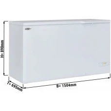 Морозильна ларь - 388 Л - білий GGM Gastro
