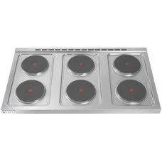 Плита електрична 6-ти конфоркова Kitchen Line з електричною конвекційною духовою шафою GN 1/1