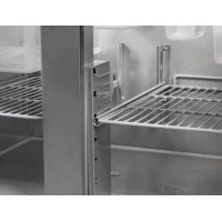 Холодильний стіл для піци - 0,9 x 0,7 m - 2 скляних дверей GGM Gastro
