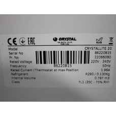 CRYSTALLITE 20 (800л) Морозильна бонета CRYSTAL S.A. Греція ЗНИЖКА !