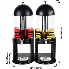 Диспенсер для соку - 2 x 6 Л GGM Gastro
