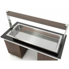 Салат-бар тепловий - 2,0 x 1,0 м - 5x GN 1/1 GGM Gastro