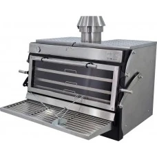 Піч на деревному вугіллі Pira 120 Lux INOX ED
