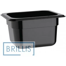 Гастроємність РС 1/9-100 мм з полікарбонату Brillis (108х176х100) чорна