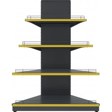 Торговий стелаж TSKZ-2 (1650х1200) кутовий зовнішній