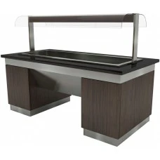 Салат-бар тепловий - 2,0 x 1,0 м - 5x GN 1/1 GGM Gastro