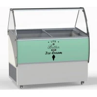 ELEGANTE 46 Морозильна вітрина з гнутим склом для м'якого морозива CRYSTAL S. A. Греція