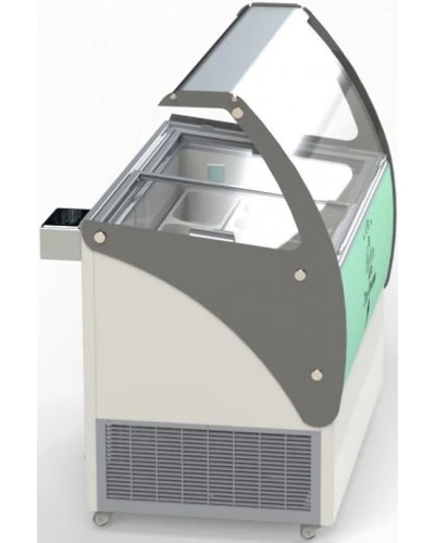 ELEGANTE 46 Морозильна вітрина з гнутим склом для м'якого морозива CRYSTAL S. A. Греція